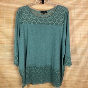 Suzanne Betro ribbed sweater 4X